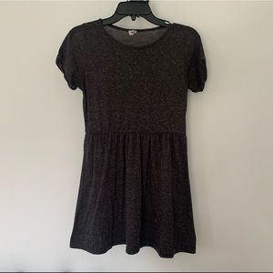 Heathered gray babydoll tshirt dress